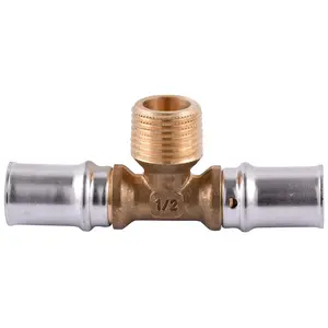 Пресс-фитинг APE тройник НАР 16x1/2"x16 мм 133