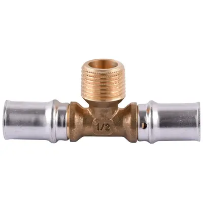 Пресс-фитинг APE тройник НАР 16x1/2"x16 мм 133