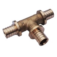 Натяжной фитинг Golan Aqua-pex тройник равносторонний 25х25х25 мм