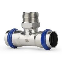 Пресс-фитинг тройник из нержавеющей стали НАР 28х1/2" ASG INOX 6555928