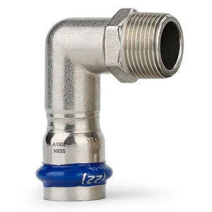 Пресс-фитинг из нержавеющей стали угольник 90° НАР 22х1/2" ASG INOX 6556313