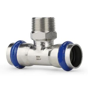 Пресс-фитинг тройник из нержавеющей стали НАР 18х1/2" ASG INOX 6555924