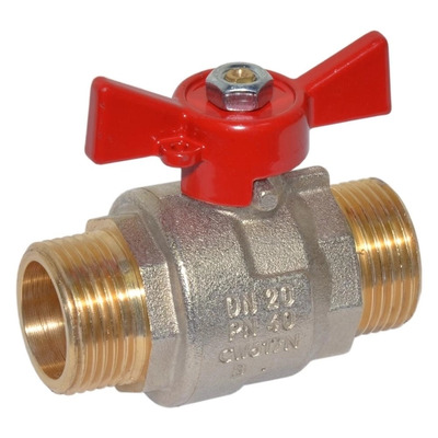 Кран шаровой Bonomi прямой для воды нар-нар 7647 3/4" (76470006R)