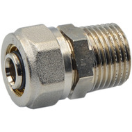 Фитинг обжимной Bonomi соединитель с накидной гайкой НАР 16x1/2" (39011604)