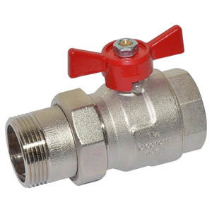 Кран-американка шаровой Bonomi прямой для воды вн-нар 7650 1 1/4" (76500010R)