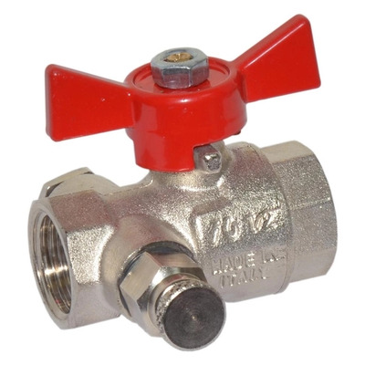 Кран шаровойс выпуском для воды Bonomi прямой для воды вн-вн 7617 1/2" (76170004R)