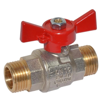 Кран шаровой Bonomi прямой для воды нар-нар 7647 1/2" (76470004R)