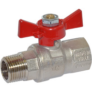 Кран кульовий Bonomi прямий для води вн-нар 7957 1/2" (79570004)