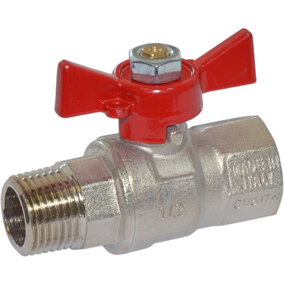 Кран кульовий Bonomi прямий для води вн-нар 7957 1/2" (79570004)