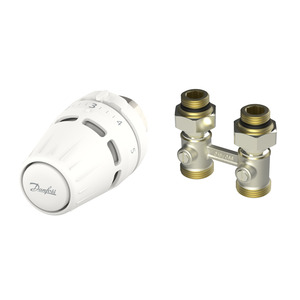 Комплект для радиатора с нижним подключением прямой M30x1.5 RLV-KB 1/2" Danfoss 015G5308