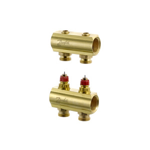 Коллектор 1"х2 выхода без расходомеров FHF-2 3/4" Danfoss 088U0502