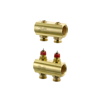Коллектор 1"х2 выхода без расходомеров FHF-2 3/4" Danfoss 088U0502
