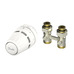 Комплект для радиатора с нижним подключением прямой M30x1.5 Regus RA+RLV-KB 1/2" Danfoss 015G5308