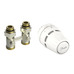 Комплект для радиатора с нижним подключением прямой M30x1.5 Regus RA+RLV-KB 1/2" Danfoss 015G5308