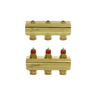 Коллектор 1"х3 выхода без расходомеров FHF-3 3/4" Danfoss 088U0503