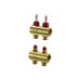 Коллектор 1"х2 выхода c расходомером FHF-2F 3/4" Danfoss 088U0522