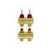 Коллектор 1"х2 выхода c расходомером FHF-2F 3/4" Danfoss 088U0522