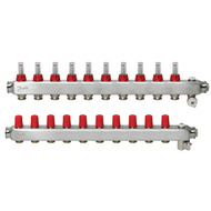 Коллектор 1"х10 выходов c расходомером SSM-10F 3/4" Danfoss 088U0760