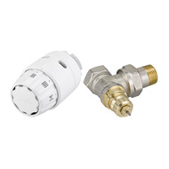 Комплект для радиатора с боковым подключением угловой RA-FN+RAS-C2 1/2" Danfoss 013G5143