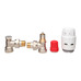 Комплект для радиатора с боковым подключением угловой RAS-C2+RA-N+RLV-S 1/2" Danfoss 013G2219