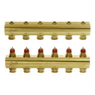Коллектор 1"х6 выходов без расходомеров FHF-6 3/4" Danfoss 088U0506