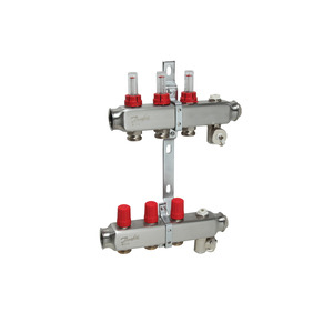 Коллектор 1"х3 выхода c расходомером SSM-3F 3/4" Danfoss 088U0753