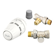 Комплект для радиатора с боковым подключением прямой RA+RA-FN+RLV-S 1/2" Danfoss 015G5302