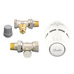 Комплект для радиатора с боковым подключением прямой RA+RA-FN+RLV-S 1/2" Danfoss 015G5302