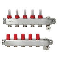Коллектор 1"х5 выходов c расходомером SSM-5F 3/4" Danfoss 088U0755