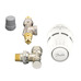 Комплект для радиатора с боковым подключением угловой RA-N+RLV-S 1/2" Danfoss 015G5311
