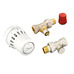 Комплект для радиатора с боковым подключением прямой RA+RLV-S 1/2" Danfoss 015G5348