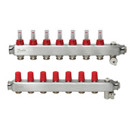 Коллектор 1"х7 выходов c расходомером SSM-7F 3/4" Danfoss 088U0757