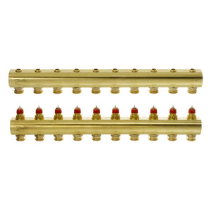Коллектор 1"х10 выходов без расходомеров FHF-10 3/4" Danfoss 088U0510