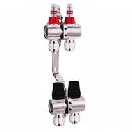 Коллекторный блок Djoul 1"х2 вых с расходомерами евроконус 3/4" DJ2016202A-e