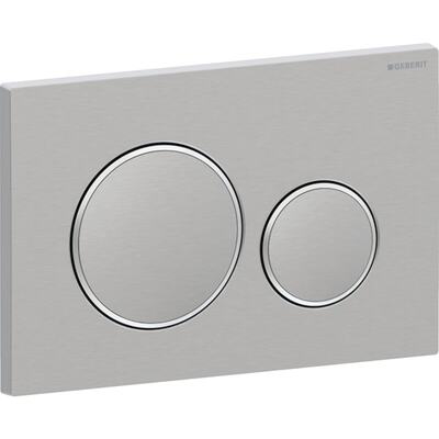 Смывная клавиша Geberit Sigma20 для двойного смыва Round с креплением на винтах, матовый/полированный (115.889.SN.1)