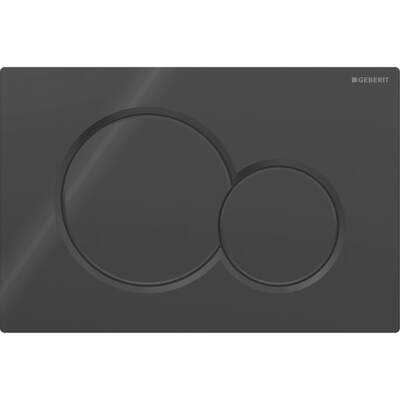 Смывная клавиша Geberit Sigma01 для двойного смыва Round для унитаза Bambini черный (115.770.DW.5)
