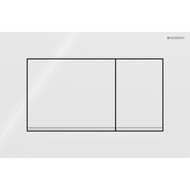 Смывная клавиша Geberit Sigma20 (ex Sigma30) для двойного смыва Square белый/глянцевый хром (115.883.KJ.1)