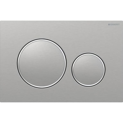 Смывная клавиша Geberit Sigma20 для двойного смыва Round матовый/полированный (115.882.SN.1)