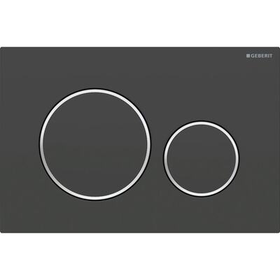 Змивна клавіша Geberit Sigma20 для подвійного змиву Round глянцевий хром (115.882.14.1)