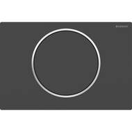 Смывная клавиша Geberit Sigma10 для смывания/остановки смывания Round черный матовый (115.758.14.5)