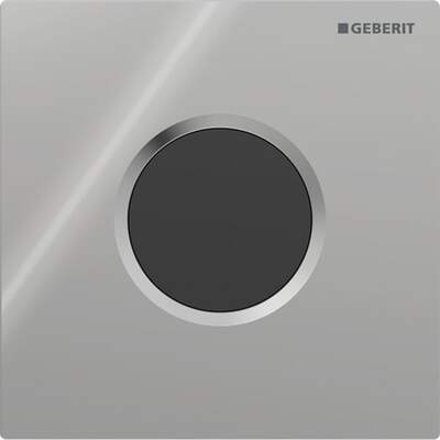 Система электронного управления смывкой писсуара Geberit, питание от сети, защитная панель типа 01 Round, глянцевый хром 230 В (116.021.21.5)