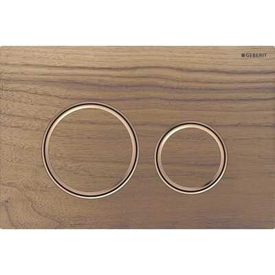 Смывная клавиша Geberit Sigma50 (ex Sigma21) для двойного смыва Round черный орех (115.650.JX.1)