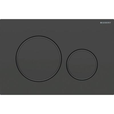 Смывная клавиша Geberit Sigma20 для двойного смыва Round черный матовый (115.882.16.1)