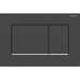 Смывная клавиша Geberit Sigma20 (ex Sigma30) для двойного смыва Square черный матовый/глянцевый хром (115.883.14.1)
