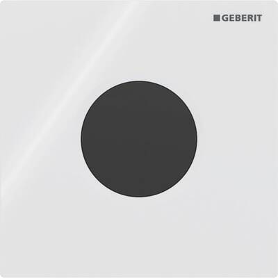 Система електронного управління змиванням пісуара Geberit, живлення від батарей, захисна панель типу 01 Round, білий (116.031.11.5)