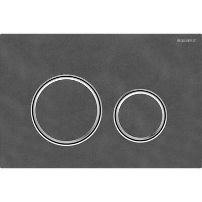 Змивна клавіша Geberit Sigma50 (ex Sigma21) для подвійного змиву Round сланець Mustang (115.884.JM.1)