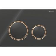 Смывная клавиша Geberit Sigma50 (ex Sigma21) для двойного смыва Round черный (115.650.SJ.1)