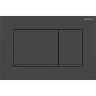 Смывная клавиша Geberit Sigma20 (ex Sigma30) для двойного смыва Square черный матовый/черный (115.883.16.1)