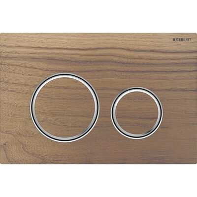 Смывная клавиша Geberit Sigma50 (ex Sigma21) для двойного смыва Round черный орех (115.884.JX.1)