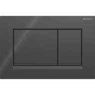Смывная клавиша Geberit Sigma20 (ex Sigma30) для двойного смыва Square черный/черный матовый (115.883.DW.1)